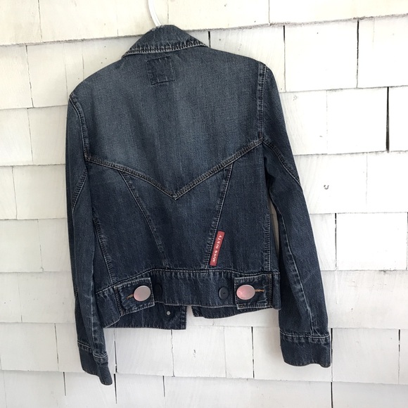 Miss Sixty Y2K Rare Large Button Denim Jean Jacket - Picture 5 of 8